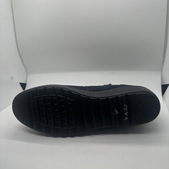 Judith Women's Size 10 M Ruched Wedge Booties Navy Blue Boots - Picture 8 of 13